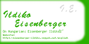 ildiko eisenberger business card